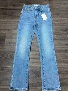 The Fine Print Jeans 25P Petite High Rise Straight Bootcut NWT
